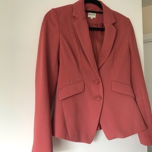 Reiss Textured Coral/Salmon Pink Blazer